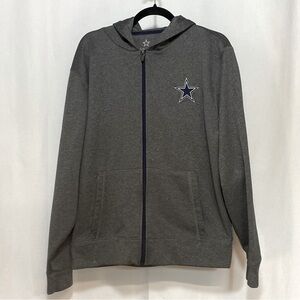 Dallas Cowboys NFL Mens Medium Full Zip Sweatshirt‎ Hoodie Authentic Football